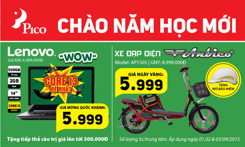 Pico khuyến mãi "khủng": "Vui tết độc lập - Đánh sập giá sàn" - 2