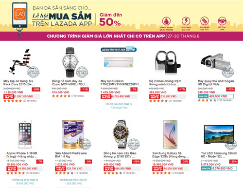 Cực hot: Lazada miễn phí giao hàng và tặng voucher mua sắm trong ngày 28/8 - 3