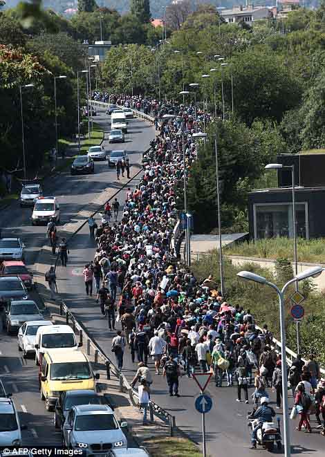 Di dân đi bộ xuyên đêm tối hướng tới "miền đất hứa" châu Âu - 10