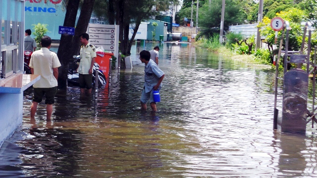 Ảnh: Dân TP.HCM khốn khổ vì nước ngập - 2