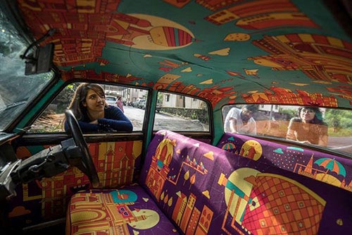 Ấn tượng với “taxi nghệ thuật” tuyệt đẹp tại Ấn Độ - 1