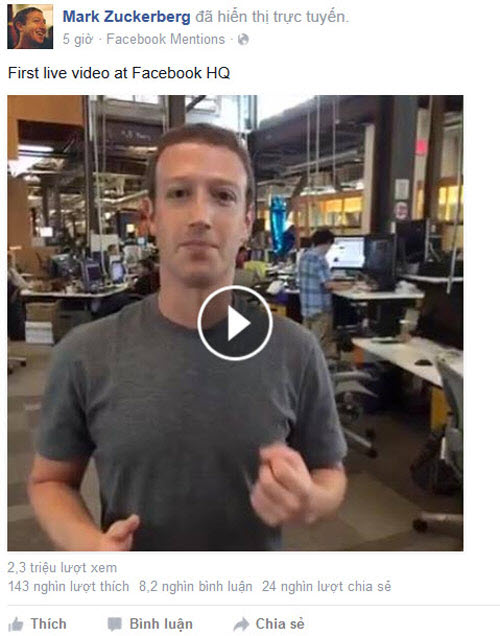 Mark Zuckerberg lần đầu khoe trụ sở Facebook - 1
