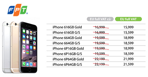 iPhone 6/6 Plus FPT tiếp tục giảm giá - 1