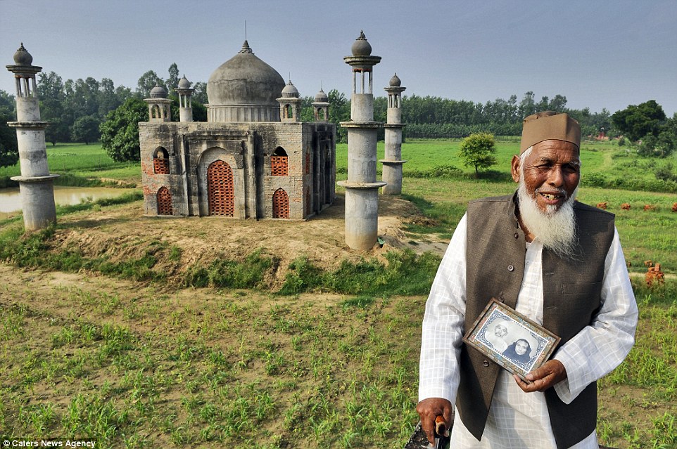 Ấn Độ: Cụ ông 80 tuổi xây &#34;đền tình yêu bất diệt&#34; cho vợ - 1