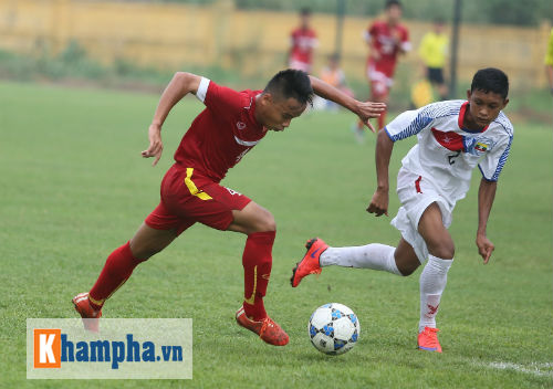 U16 Việt Nam "thăng hoa" trước U16 Myanmar - 1
