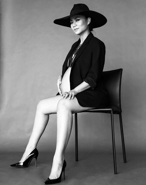 Ngắm ảnh bụng bầu gợi cảm của mỹ nhân Việt - 10