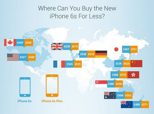 Soi bảng giá iPhone 6S và 6S Plus trên toàn thế giới - 1