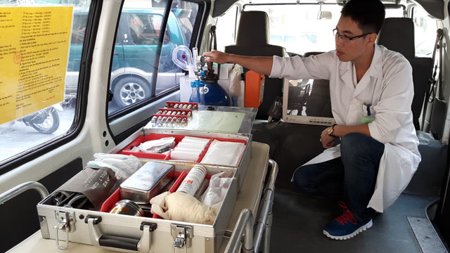 Xe cứu thương chết máy: Sở Y tế Quảng Ninh lên tiếng - 1