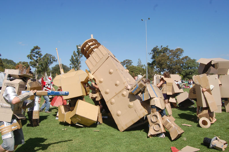 Video: Cuộc chiến cuồng nhiệt với... thùng các-tông - 9