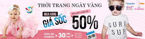 Duy nhất 28/09 – Thời trang ngày vàng, mua hàng giá sốc - 1