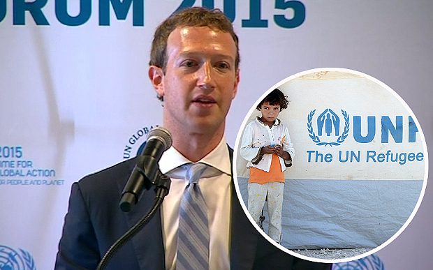 &#34;Cha đẻ&#34; Facebook hứa kéo Internet cho người tị nạn - 1