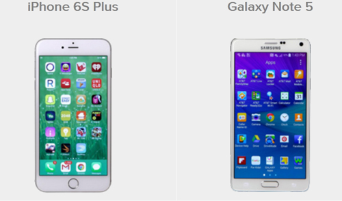 Trận chiến giữa 2 “siêu” phablet: iPhone 6S Plus và Galaxy Note 5 - 1