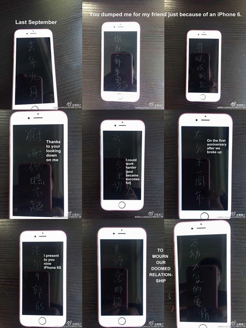 Cào nát màn hình 9 chiếc iPhone 6s để trả thù bạn gái - 1