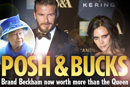 Gia đình Beckham giàu hơn cả Nữ hoàng Anh - 1