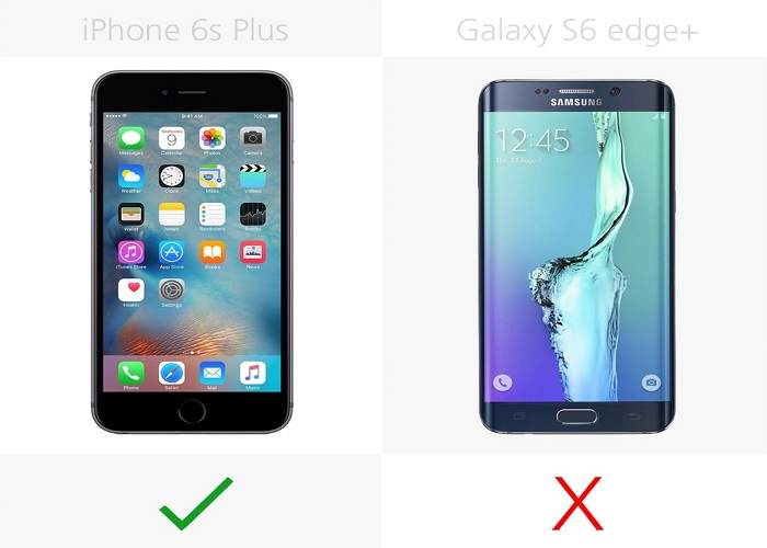 So sánh chi tiết iPhone 6S Plus và Galaxy S6 Edge Plus - 10