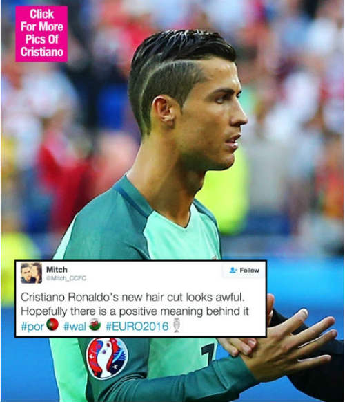 Tóc mới của Ronaldo bị "ném đá" thậm tệ - 1