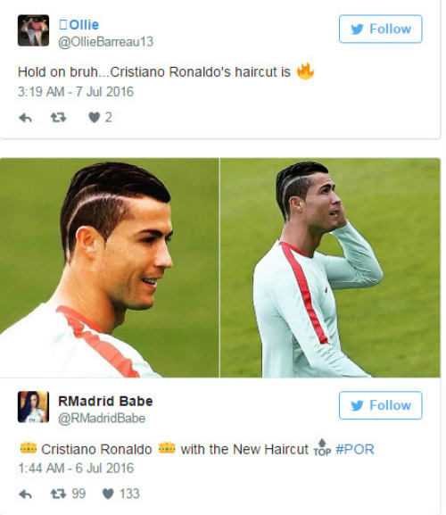 Tóc mới của Ronaldo bị "ném đá" thậm tệ - 2