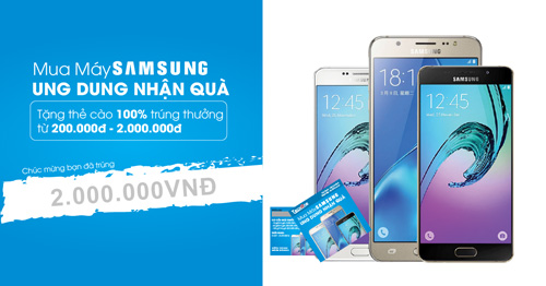 Mua điện thoại Samsung tặng 2 triệu đồng tiền mặt - 1