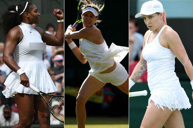 Loạt váy áo ngắn, hở, lạ gây ồn ào tại Wimbledon 2016 - 1