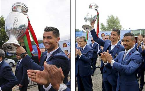 Biển người chào đón Bồ Đào Nha, Ronaldo ở quê nhà - 2