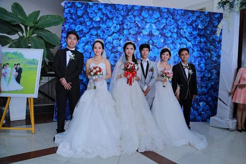 Ba chị em ruột ở Vũng Tàu làm đám cưới chung một ngày - 1