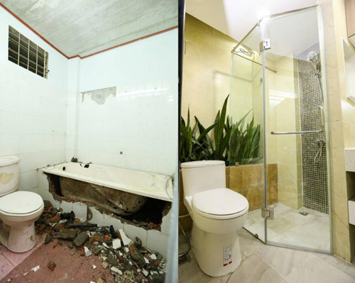 Biến phòng tắm cũ 4 mét vuông thành phòng tắm 5 sao - 5