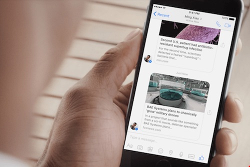 Facebook Messenger đã chính thức hỗ trợ Instant Articles - 1