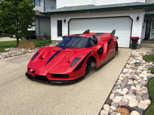 Độc dị xe Ferrari Enzo độ động cơ máy bay khủng - 5