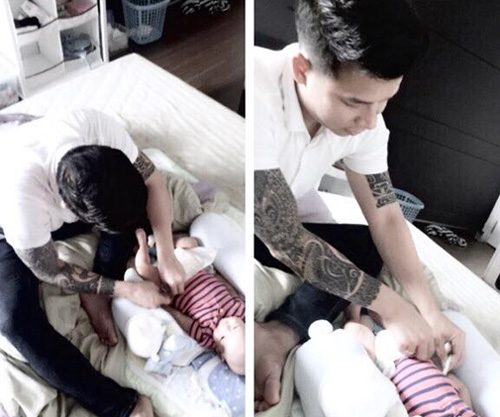 2 ông bố "bỉm sữa" đảm đang nhất showbiz Việt - 5