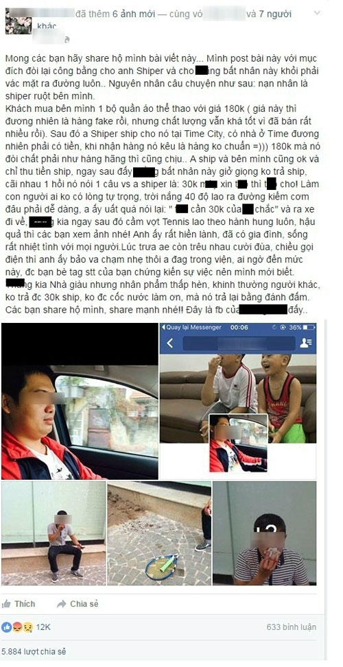 Giám đốc đánh shipper gãy mũi, quỵt 30 nghìn đồng nói gì? - 3