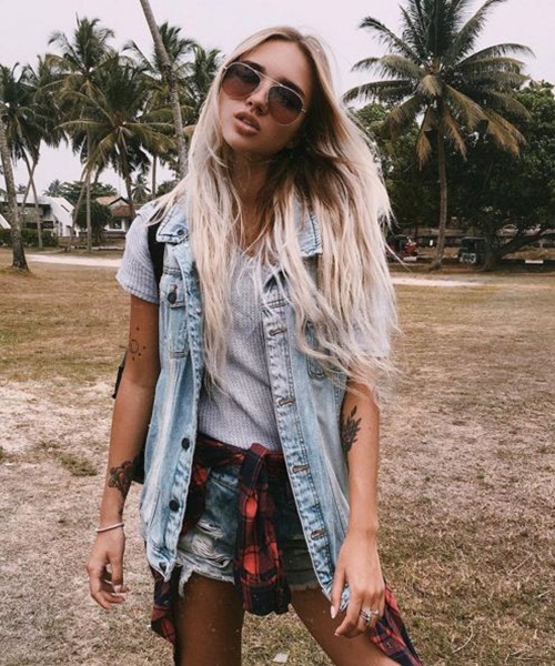 Da nâu sexy, mặc quần short jeans cũng đẹp! - 10