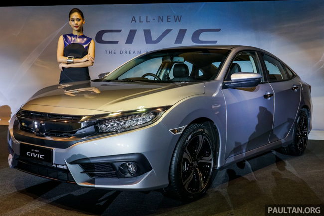 Honda mở sổ nhận đơn đặt hàng Civic 2016 tại Đông Nam Á