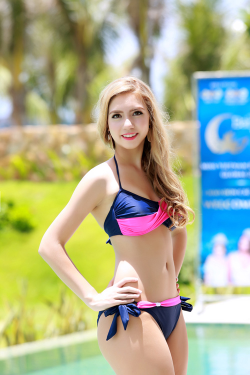 Dàn thí sinh hoa hậu Mỹ gốc Việt nóng bỏng với bikini - 13
