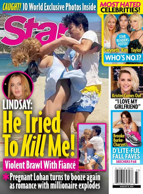 Sốc với ảnh Lindsay Lohan bị hôn phu bạo hành - 1