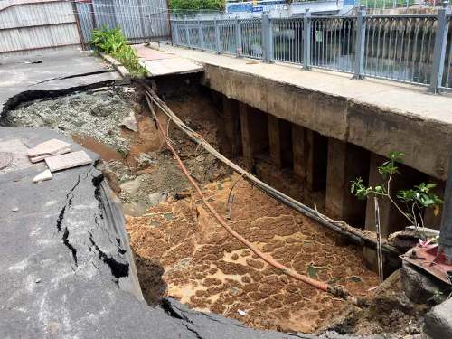 Cấm đường tại khu vực xuất hiện “hố tử thần” ở Sài Gòn - 2