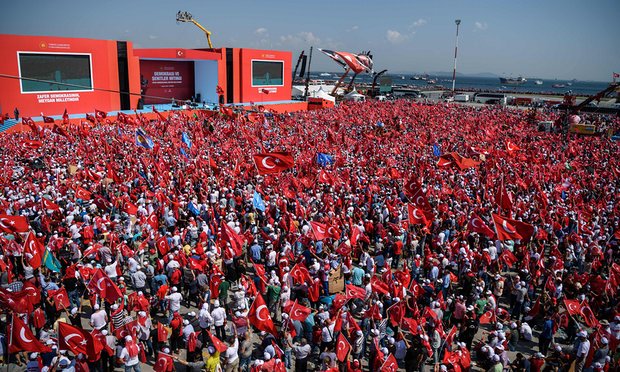 5 triệu người Thổ Nhĩ Kỳ tuần hành ủng hộ chính quyền - 1