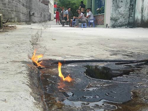 Quảng Ninh: Xác định nguyên nhân làm nước giếng bốc cháy - 1