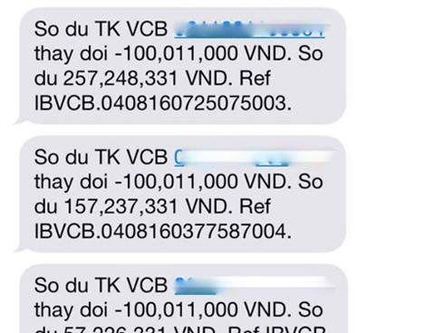 Vì sao khách hàng Vietcombank mất 500 triệu trong tài khoản? - 1