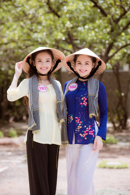 Thí sinh Hoa hậu Việt Nam đẹp hút hồn với áo bà ba - 4