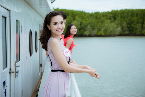 Thí sinh Hoa hậu Việt Nam đẹp hút hồn với áo bà ba - 6