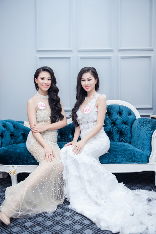 Hoa hậu VN: Thí sinh gợi cảm với đầm ôm sát, xẻ tà - 13