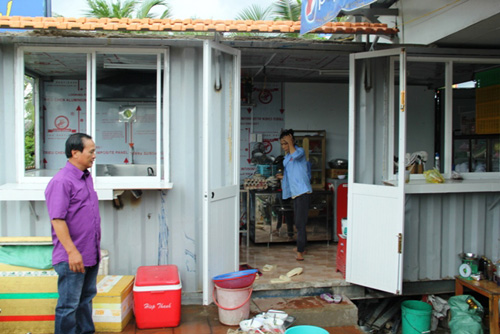 Dựng container làm nơi rửa chén, chủ quán Xin Chào bị “dọa” cưỡng chế - 4