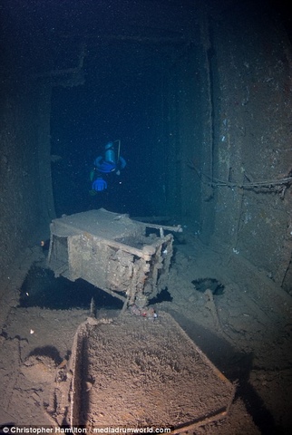 Khám phá tàu chiến Mỹ 13.000 tấn chìm sâu dưới biển - 7