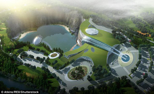 Bên trong khách sạn siêu sang dưới mỏ đá hoang ở TQ - 9