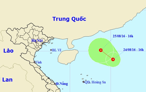 Xuất hiện áp thấp nhiệt đới mới trên Biển Đông - 1