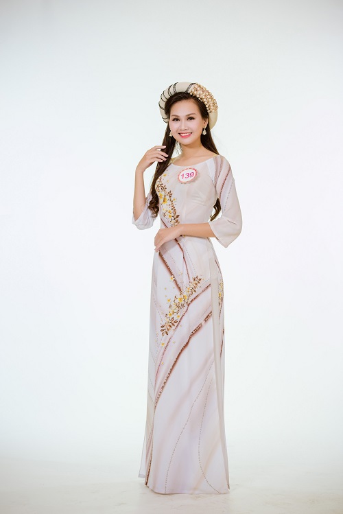 Ảnh áo dài chung kết nóng hổi của top 30 Hoa hậu VN - 15