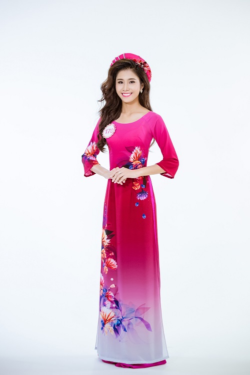 Ảnh áo dài chung kết nóng hổi của top 30 Hoa hậu VN - 5