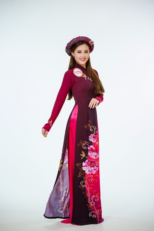 Ảnh áo dài chung kết nóng hổi của top 30 Hoa hậu VN - 9