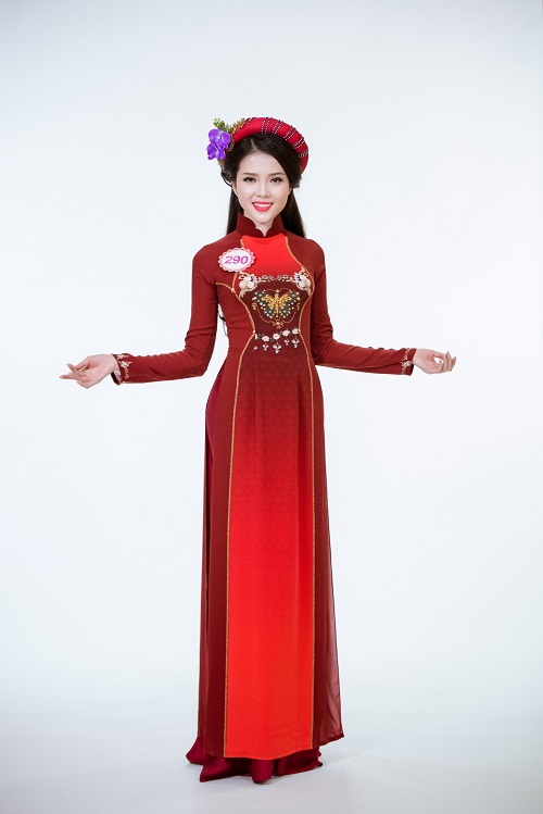 Ảnh áo dài chung kết nóng hổi của top 30 Hoa hậu VN - 10