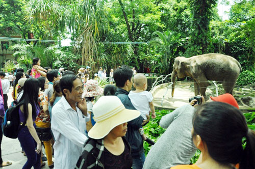 Nghỉ Tết Độc lập, khu vui chơi, công viên đông nghẹt người - 5